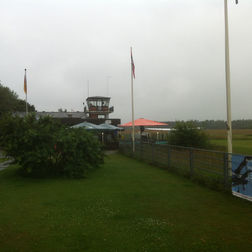 Flugplatz in Wyk bei Schietwetter